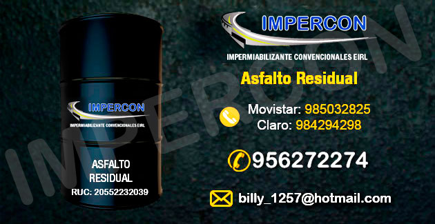 asfalto residual