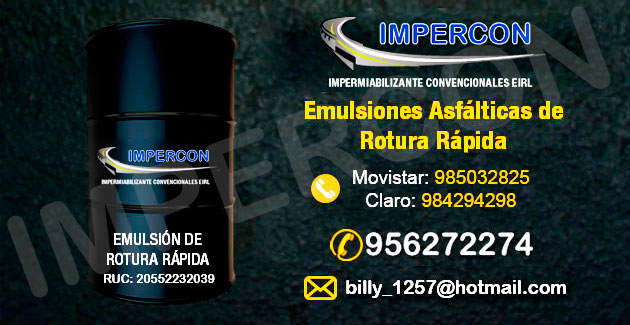emulsión asfáltica de rotura rapida